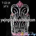 Wholesale Big Rhinestone Pink Snowflake Pageant Crown